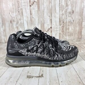 Nike Air Max 2015 NikeID Black White Running Shoes 746767-994 Womens 10.5